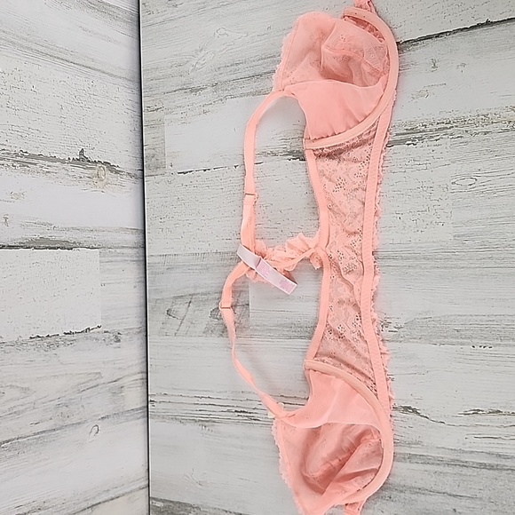 Victoria's Secret Dream Angels orange sherbet unlined demi t back bra Size 32DDD - Picture 6 of 9